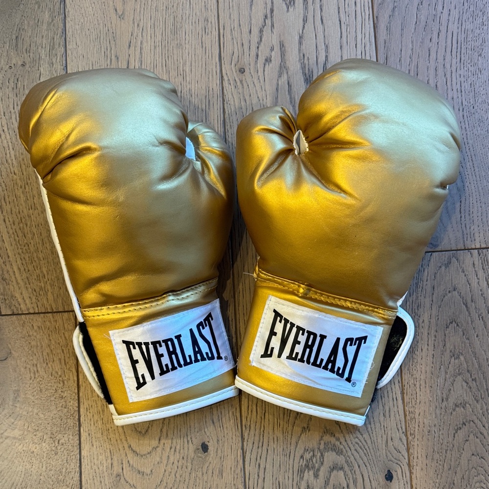 Everlast Metallic Gold Boxing Gloves